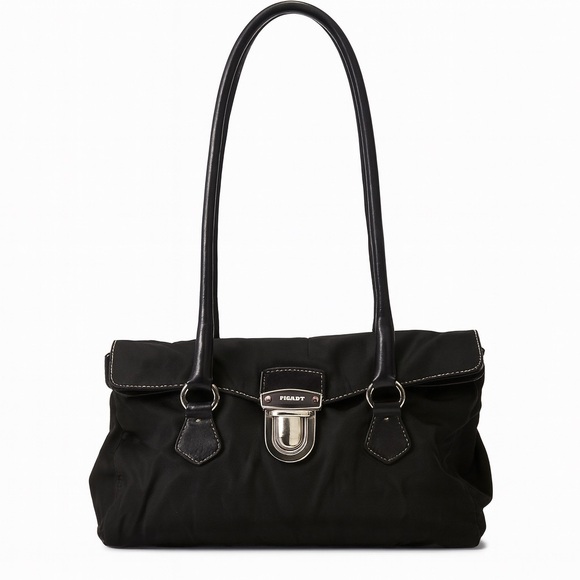 Prada BR1324 Tessuto + Nappa Nylon & Leather Satchel Bag – Black - Picture 1 of 6